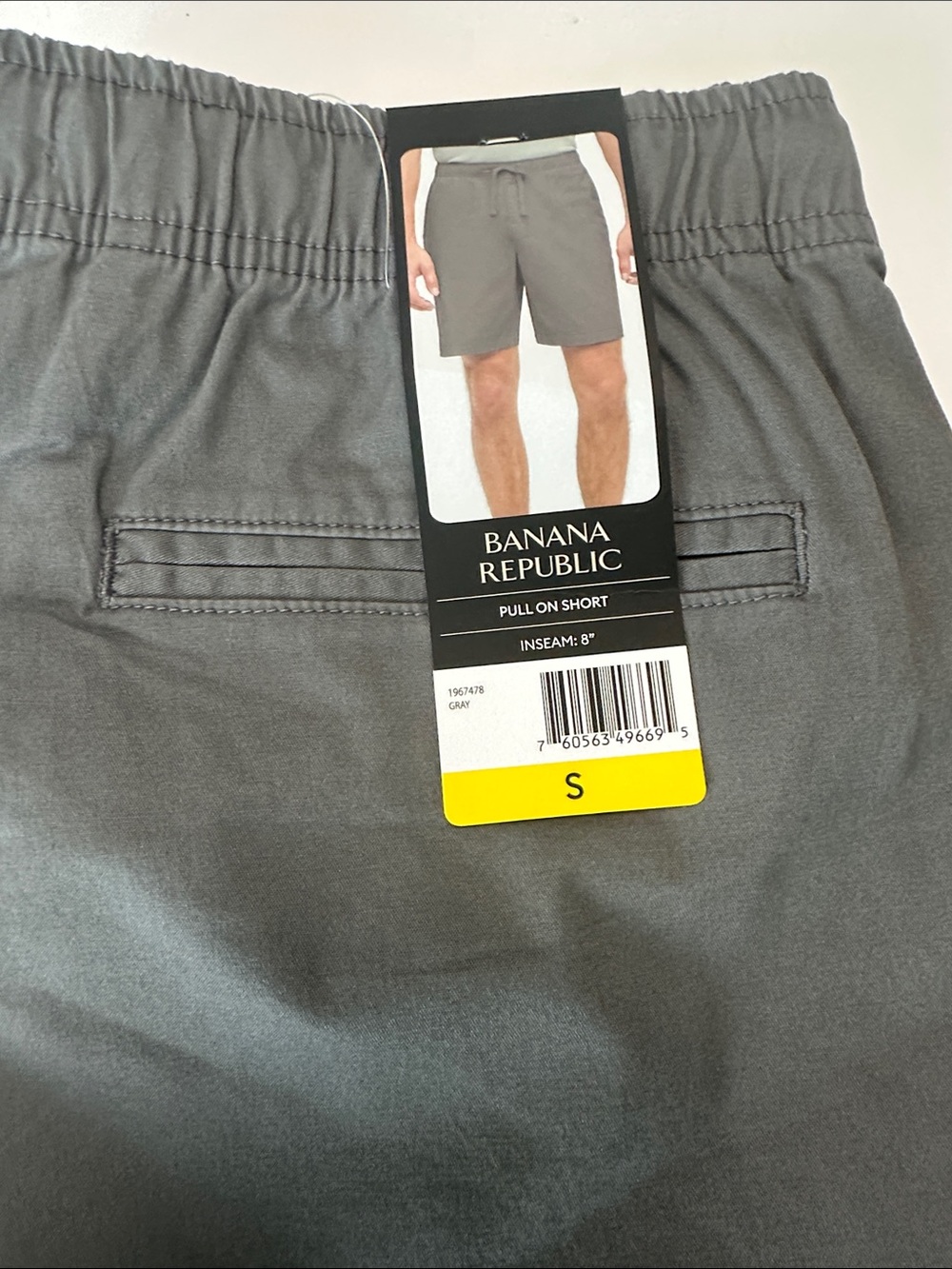 Banana Republic Men's Gray Pull-On Hybrid Shorts
